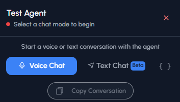 Test Agent Interface