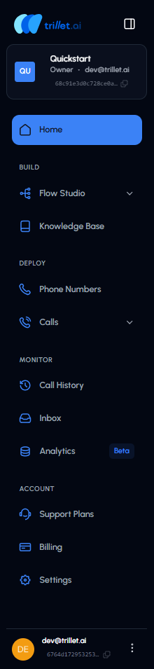 Sidebar Interface